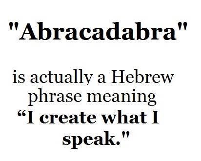 Hebrew Word of the Day ABRACADABRA